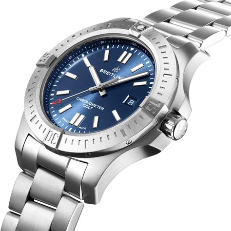 breitling colt 44 automatik gebraucht|Breitling colt automatic 44mm blue.